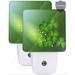 menggutong Auto Sensor LED Dusk to Dawn Night Light Plastic in Green | 4.95 H x 2.95 W x 1.14 D in | Wayfair 21108JT164KWZ53NE
