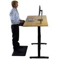 Inbox Zero Height Adjustable Standing Desk Wood/Metal in Black | 51 H x 30 W x 60 D in | Wayfair 6226BE89936C46E98DD48E046424497E