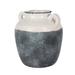 Gracie Oaks Mozes White/Gray Ceramic Table Vase Ceramic in Gray/White | 7.1 H x 6.3 W x 6.3 D in | Wayfair 8BDEB0124D984C1EB2F6CE5B40B2B065