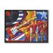 Winston Porter Rock'n Roll Music Tribute by Paul Brent - Graphic Art on Wood in Blue/Brown/Green | 11 H x 14 W x 1.5 D in | Wayfair