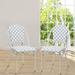 Longshore Tides Allexia Wicker Outdoor Bistro Chairs Aluminum Dining Chair in Gray | 35 H x 18 W x 23 D in | Wayfair