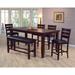 Red Barrel Studio® Extendable Dining Set Wood/Upholstered in Brown | Wayfair A60D5DD40B844CD89A5BEE1774737130