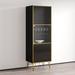Willa Arlo™ Interiors Tyntesfield 71.2" H x 24" W Standard Bookcase Wood in Black | 71.2 H x 24 W x 18 D in | Wayfair