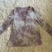 American Eagle Outfitters Tops | Ae Soft & Sexy Long Sleeve Criss Cross Tye Dye Top | Color: Purple/White | Size: Xs