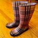 Burberry Shoes | Burberry Rain Boots | Color: Black/Cream | Size: 40