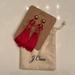 J. Crew Jewelry | J. Crew Statement Earrings, Nwt | Color: Gold/Red | Size: Os