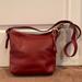 Coach Bags | Coach Red Leather Signature Lined Crossbody | Color: Red | Size: 10h X 11w
