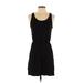 H&M Casual Dress - Mini Scoop Neck Sleeveless: Black Print Dresses - Women's Size Small