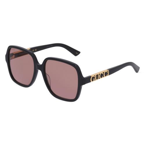Gucci GG1189S Damen-Sonnenbrille Vollrand Eckig Kunststoff-Gestell, grau