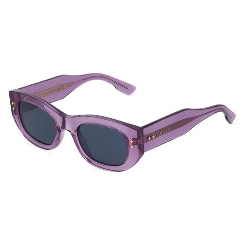 Gucci GG1215S Damen-Sonnenbrille Vollrand Eckig Kunststoff-Gestell, lila