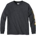 Carhartt Logo Longsleeve ( Longsleeve ), noir-gris, taille XL