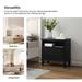 Kamilo Traditional 28.25 inch Wide Nightstand Table Open Storage with 2 Drawers Set of 2 by HULALA HOME