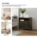 Kamilo Traditional 28.25 inch Wide Nightstand Table Open Storage with 2 Drawers Set of 2 by HULALA HOME