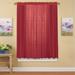 Decorative Sheer Fabric Rod Pocket Top Window Curtain Panel