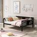 Full Size Simple Daybed with 2 Shelf Table, 79.5''L*56.2''W*34.1''H, 77.2LBS