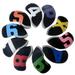 10Pcs Neoprene Golf Iron Headcover Protect Case Embroidery Number Scratch Head Cover Wedges Covers Men Women Sports Accessories black and color