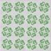 Ahgly Company Indoor Square Patterned Green Novelty Area Rugs 7 Square