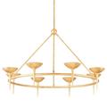 Troy Lighting F2608 Cecilia 8 Light 47 Wide Taper Candle Chandelier - Gold