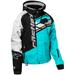 Castle X Code G4 Womens Snow Jacket Turquoise/Black/White XL