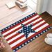 ALAGEO 4th of July Doormat American Flag Stars Stripes Patriotic Doormats Entrance Door Rug Red White Blue Summer Floor Mat for Memorial Day Independence Day Flag Day Home Holiday Decor 16x24 inches