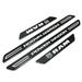 iPick Image for RAM Power Wagon Black Real Carbon Fiber 4 Pcs Universal Car Door Sill Step Protector Kick Plates Set of 4 Official Licensed