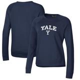 Women's Under Armour Navy Yale Bulldogs All Day Pullover Sweatshirt