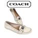 Coach Shoes | Coach Cream Patent Leather Loafers Size 7 | Color: Cream | Size: 7