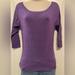 American Eagle Outfitters Sweaters | American Eagle Junior Women’s Purple 3/4 Sleeve Sweater | Color: Purple | Size: Xs