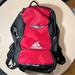 Adidas Bags | Adidas Women's Or Men's Unisex Backpack Bag, Black And Red, Size 19" X 12" X 7" | Color: Black/Red | Size: Os