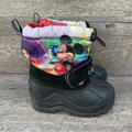 Disney Shoes | Disney Mickey Mouse Clubhouse Snow Boots Toddler Size 7 Waterproof Duck Boots | Color: Black/Purple | Size: 7bb