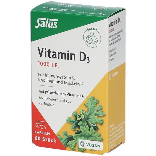 Vitamin D3 1000 I.e. vegan Kapseln Salus 60 St