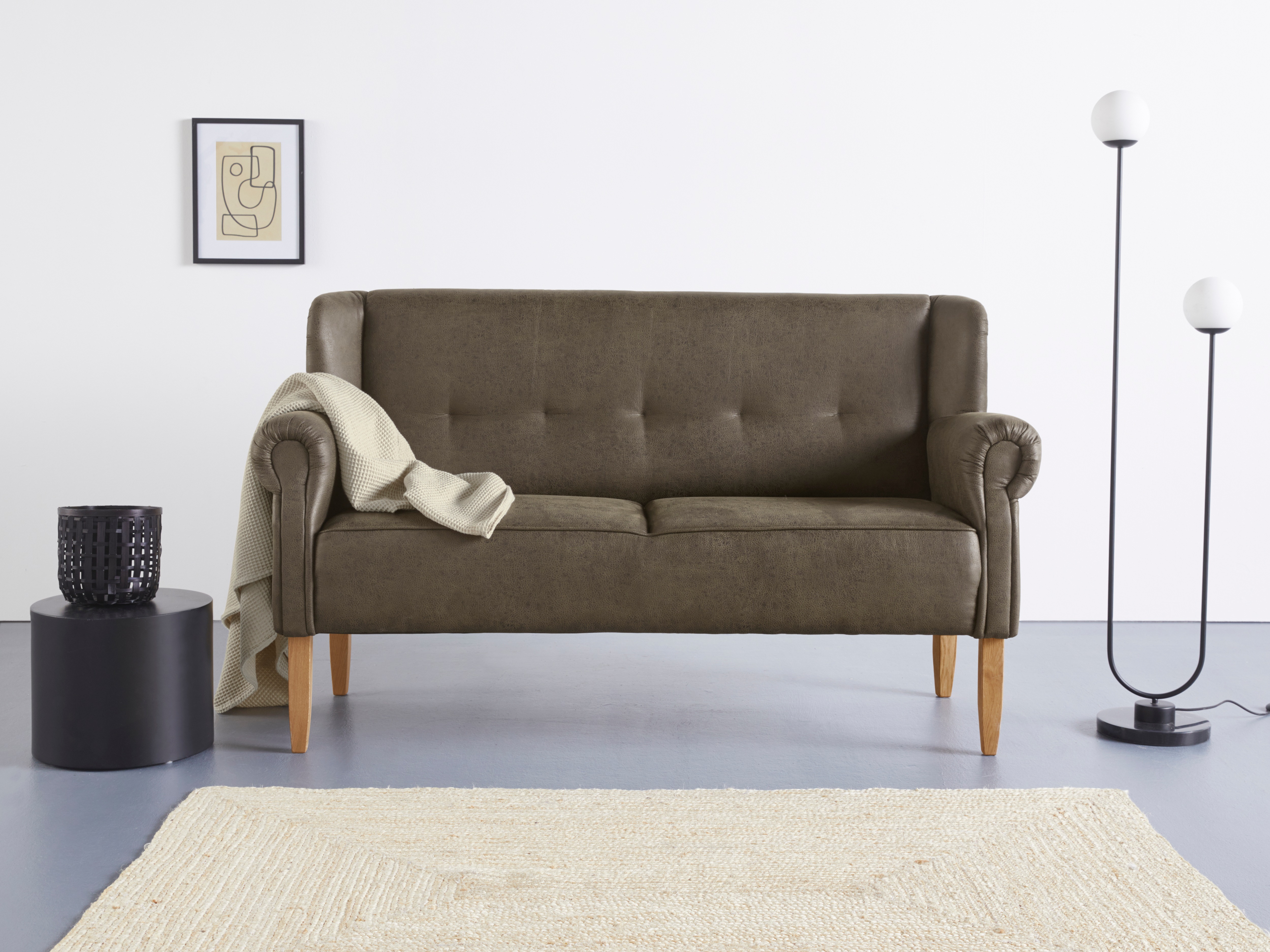 Küchensofa HOME AFFAIRE "Moro", grün, B:174cm H:99cm T:73cm, Sofas, in verschiedenen Stoffe und Farben