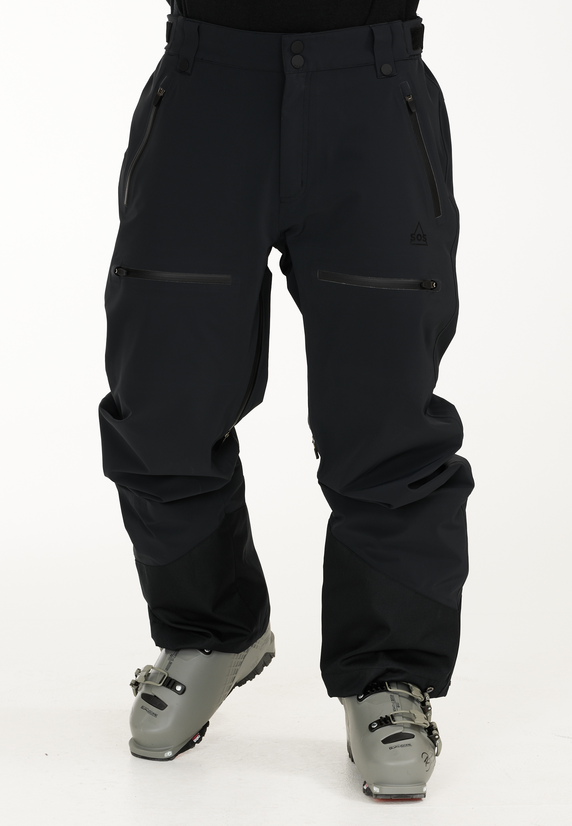 Skihose SOS "Silverton", Herren, Gr. XL, US-Größen, schwarz, 84% Nylon, 16% Elasthan, unifarben, Casual, Hosen, mit wasserabweisender Membran