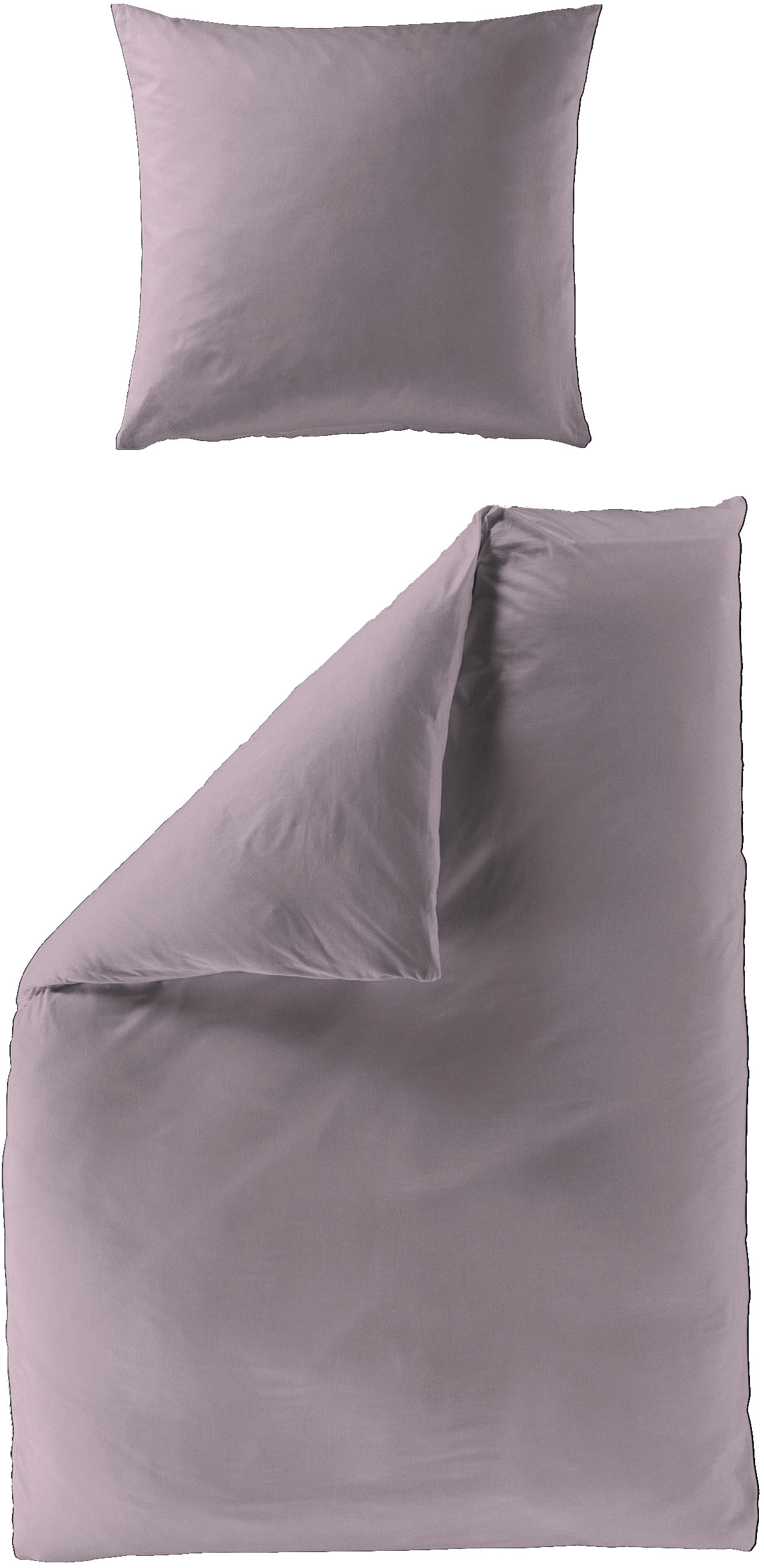 Bettwäsche BIERBAUM "Elegant uni", lila (flieder), B/L: 240cm x 220cm, 1 Stk., 2 Stk., Mako-Satin, B/L: 80cm x 80cm & 80cm x 80cm, 3 Stk., Mako-Satin, Obermaterial: 100% Baumwolle, Bettwäsche, Bettwäsche, Mako-Satin, 100 % Baumwolle, Uni, pflegeleicht