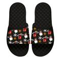 Men's ISlide Black Miami Heat Holiday Pattern Slide Sandals