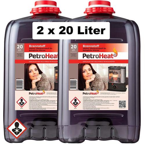 Petroheatnederlandbv - 2 x Petroleum 20 Liter geruchsarm für Petroleum Ofen
