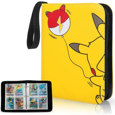 Binder Case for Pokemon Cards, Game Cards, pm tcg Card, Holds up to 400 Cards with 50 Premium