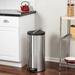 Honey Can Do Metal 7.9 Gallon Step On Trash Can Metal in Gray | 24.5 H x 12.6 W x 12.6 D in | Wayfair TRS-09075