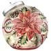 Studio 66 Holiday Floral Ornament Glass/Mercury Glass | 4.75 H x 4.75 W x 4 D in | Wayfair 35014