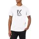 KARL LAGERFELD Herren Karl Silhouette Graphic Tee Hemd, Weiss/opulenter Garten, Mittel