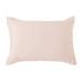 Red Barrel Studio® Hollandsworth Washed Linen Tailored Modern Rustic Chic 27x39 inch Dutch Euro Pillow /Down/Feather/Linen in Pink | Wayfair