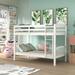 Ferudun Twin over Twin Standard Bunk Bed by Harriet Bee Wood in White | 59.25 H x 42.13 W x 80.51 D in | Wayfair 34A9E75D47CD42AFAF4F1E5399ACC69C