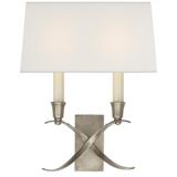 Visual Comfort Signature Collection Chapman & Myers Cross Bouillotte 12 Inch Wall Sconce - CHD 1190AN-L