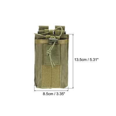Radio Pouch Walkie Talkie Protective Cover Nylon Holder Carry Bag - Green