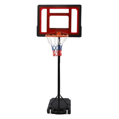 5.6FT-7FT Adjustable Kids Basketball Hoop Backboard Stand With Wheels