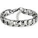 Kayannuo Christmas Clearance Stainless Steel 3.2mm Men Flat Bracelet Titanium Steel Hand Jewelry Gift Silver
