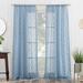 No. 918 Tina Geometric Clipped Semi-Sheer Rod Pocket Curtain Panel, Single Panel