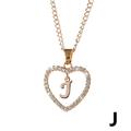 Kayannuo Christmas Clearance Letter Necklace 26 letter zircon Heart Necklace Jewelry Love Pendant Necklace