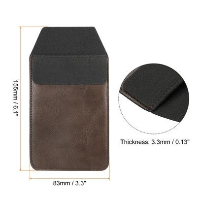 Pocket Pen Protector, 2Pcs Leather Pencil Sleeve Pouch Holder