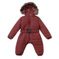 kpoplk Baby Winter Jackets Toddler Baby Boys Girls Long Sleeve Cartoon Dinosaur Hoodies Kids Cute Warm Sweatshirt Zip-up Jacket Coat(Brown)